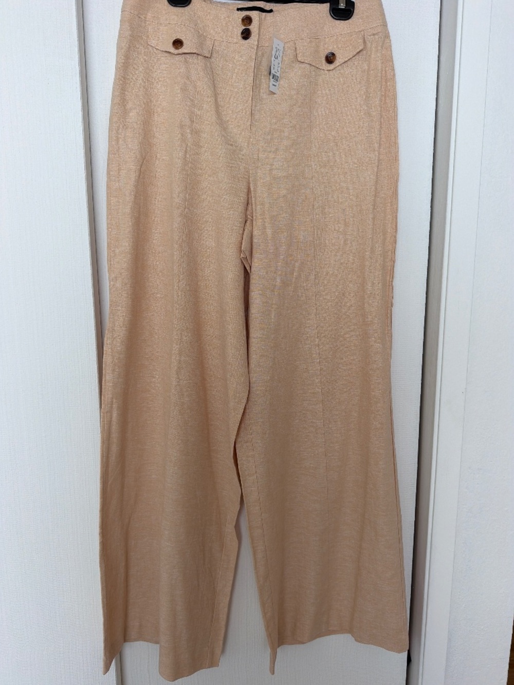 New York & Company Beige Wide Leg Pants – Size Large – NWT
